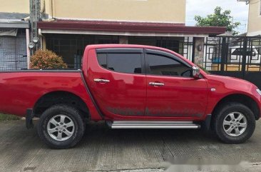 Red Mitsubishi Strada 2014 Automatic Diesel for sale 