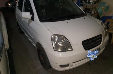 White Kia Picanto 2007 Hatchback Automatic Gasoline for sale 