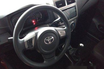 Orange Toyota Wigo 2018 Manual Gasoline for sale 