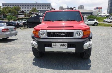 Red Toyota Fj Cruiser 2015 Automatic Gasoline for sale 