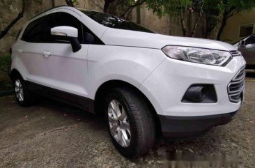 White Ford Ecosport 2015 Manual Gasoline for sale