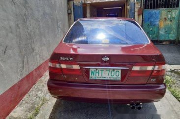 Red Nissan Sentra 2000 at 118000 km for sale