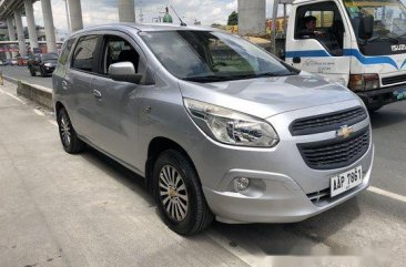 Silver Chevrolet Spin 2014 at 80000 km for sale 
