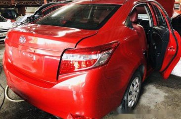 Red Toyota Vios 2016 Manual Gasoline for sale 