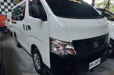 White Nissan Nv350 Urvan 2016 Manual Diesel for sale