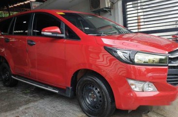 Selling Red Toyota Innova 2017 Manual Diesel at 28000 km 