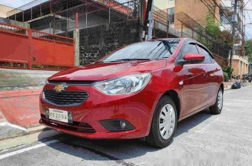 Selling Red Chevrolet Sail 2018 Manual Gasoline