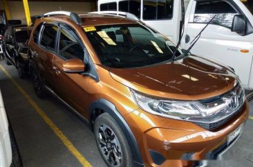Orange Honda BR-V 2018 for sale in Quezon City