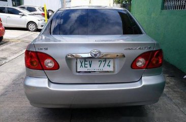 Silver Toyota Corolla Altis 2002 Automatic Gasoline for sale 