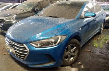 Blue Hyundai Elantra 2018 Manual Gasoline for sale