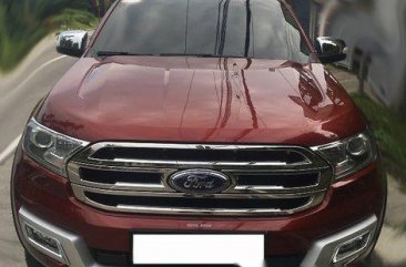 Red Ford Everest 2016 Automatic Diesel for sale 