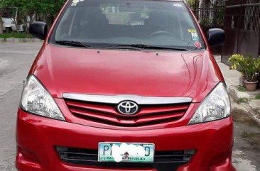 Sell Red 2010 Toyota Innova Manual Diesel at 95000 km 