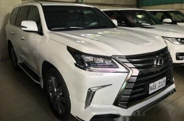 White Lexus Lx 2017 Automatic Diesel for sale