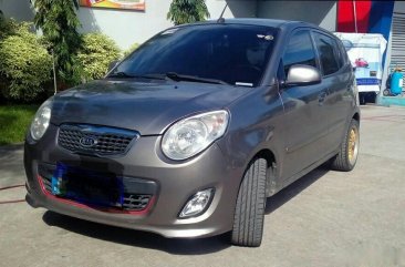 Grey Kia Picanto 2010 Hatchback at 86000 km for sale