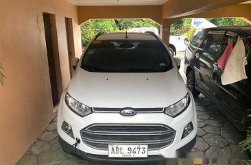 White Ford Ecosport 2015 Manual Gasoline for sale 