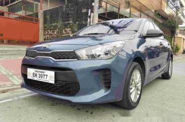 Blue Kia Rio 2017 for sale in Quezon City