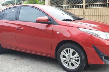 Red Toyota Vios 2018 Manual Gasoline for sale