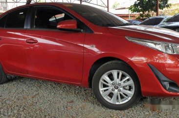 Red Toyota Vios 2018 Manual Gasoline for sale 