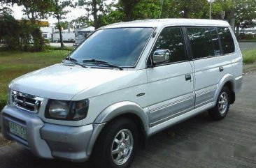 White Mitsubishi Adventure 2000 Manual Gasoline for sale 