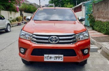 Sell Orange 2017 Toyota Hilux Automatic Diesel at 28000 km 