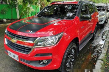 Selling Red Chevrolet Trailblazer 2017 at 40000 km 