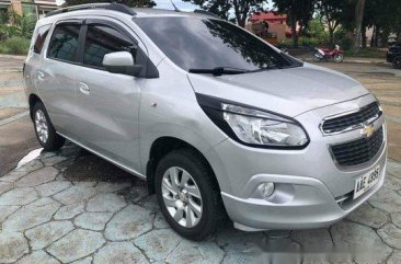 Silver Chevrolet Spin 2015 Automatic for sale 