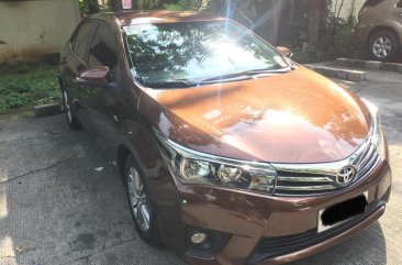 Brown Toyota Corolla 2014 for sale in Quezon City