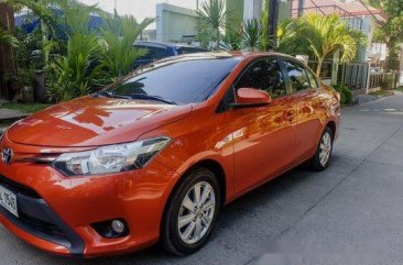 Selling Orange Toyota Vios 2015 Manual Gasoline at 43000 km