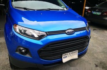 Selling Blue Ford Ecosport 2017 at 37800 km