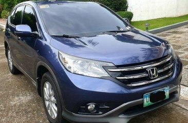 Sell Blue 2013 Honda Cr-V Automatic Gasoline at 77000 km