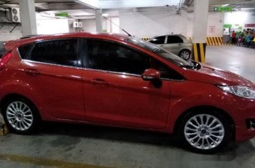 Orange Ford Fiesta 2014 Automatic Gasoline for sale 