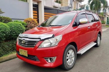 Red Toyota Innova 2013 for sale in Manila