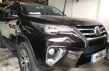 Selling Brown Toyota Fortuner 2017 at 8800 km