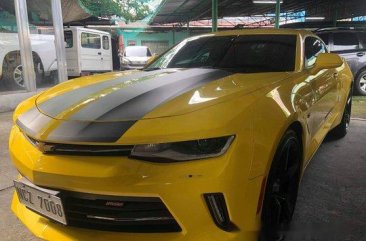 Sell Yellow 2017 Chevrolet Camaro in Quezon City 