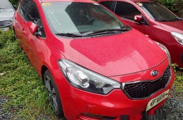 Red Kia Forte 2017 for sale in Makati 