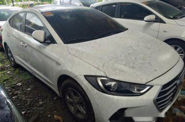 White Hyundai Elantra 2018 Manual Gasoline for sale