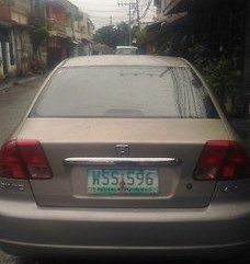 Beige Honda Civic 2001 Automatic Gasoline for sale