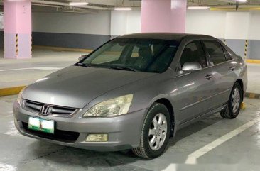 Sell Grey 2005 Honda Accord Automatic Gasoline at 93000 km 