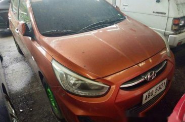 Orange Hyundai Accent 2015 for sale in Makati 