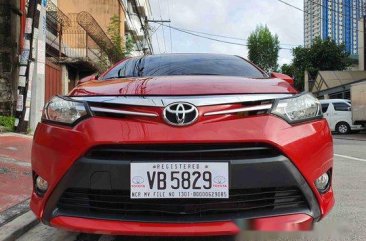 Red Toyota Vios 2016 at 42000 km for sale