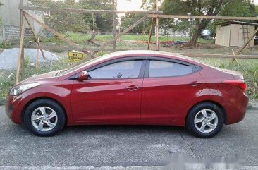 Red Hyundai Elantra 2013 for sale Quezon City 