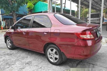 Red Honda City 2004 at 180000 km for sale