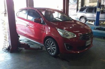 Sell Red 2016 Mitsubishi Mirage G4 Manual Gasoline at 45000 km 