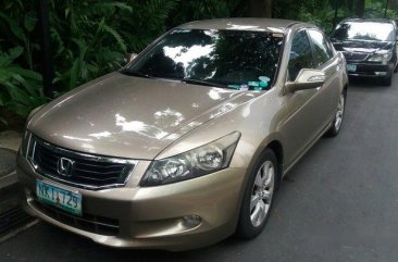 Beige Honda Accord 2008 at 114000 km for sale