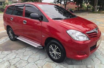 Red Toyota Innova 2010 Manual Diesel for sale