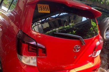 Red Toyota Wigo 2019 for sale in Quezon City