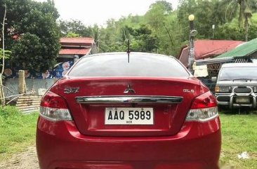 Selling Red Mitsubishi Mirage G4 2014 at 47000 km 