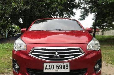 Selling Red Mitsubishi Mirage G4 2014 at 47000 km 