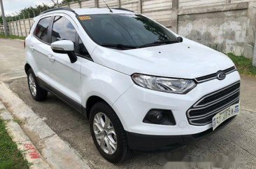 White Ford Ecosport 2018 Manual Gasoline for sale