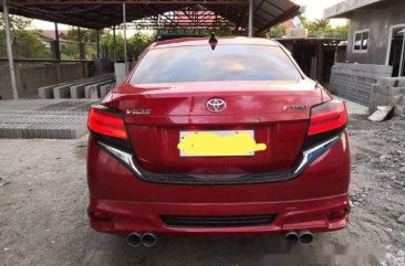 Red Toyota Vios 2016 at 50000 km for sale